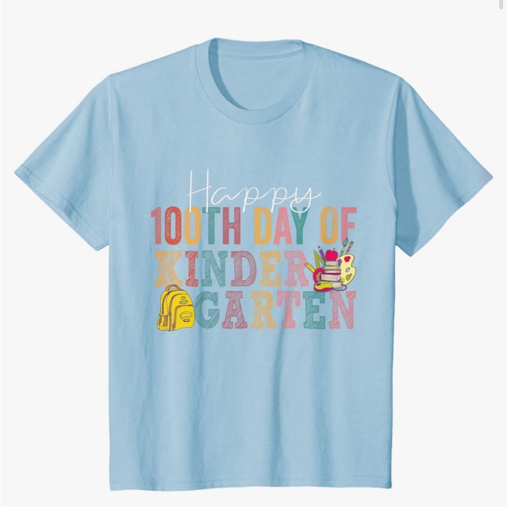 NWT Happy 100th Day of Kindergarten Tshirt